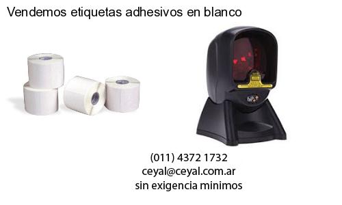 Vendemos etiquetas adhesivos en blanco