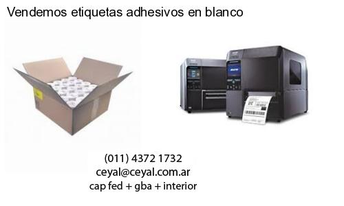 Vendemos etiquetas adhesivos en blanco