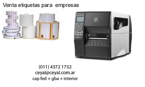 Venta etiquetas para  empresas