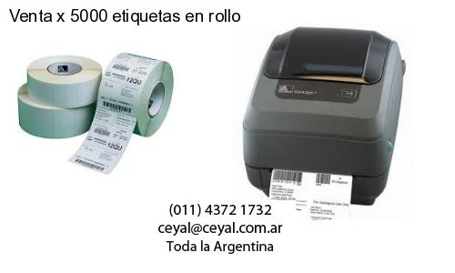 Venta x 5000 etiquetas en rollo