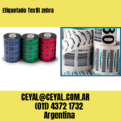 Etiquetado Textil zebra