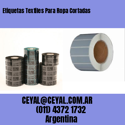 Etiquetas Textiles Para Ropa Cortadas
