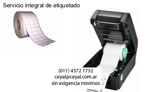 Servicio integral de etiquetado
