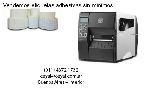 Vendemos etiquetas adhesivas sin minimos