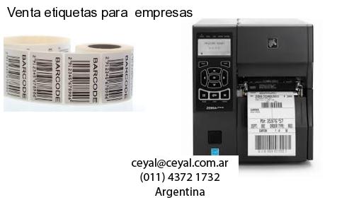 Venta etiquetas para  empresas