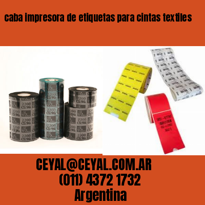 caba impresora de etiquetas para cintas textiles