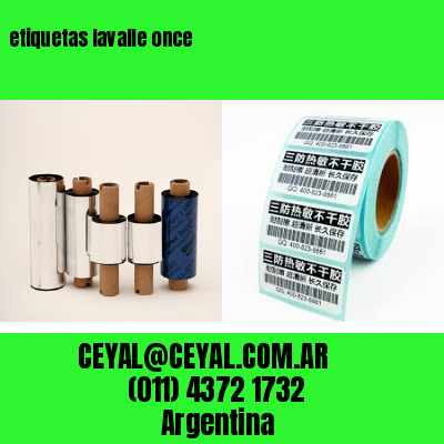 etiquetas lavalle once