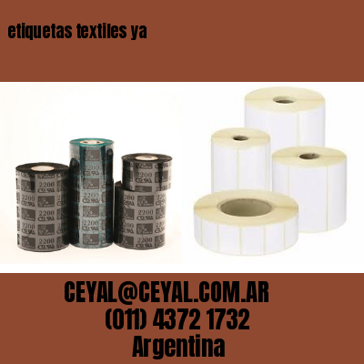 etiquetas textiles ya