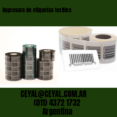 impresora de etiquetas textiles
