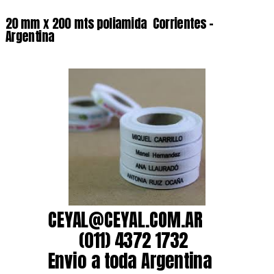 20 mm x 200 mts poliamida  Corrientes – Argentina