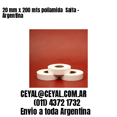 20 mm x 200 mts poliamida  Salta – Argentina