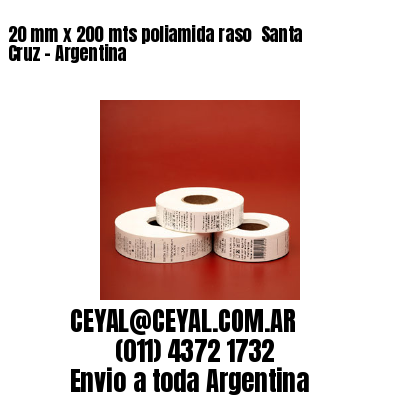 20 mm x 200 mts poliamida raso  Santa Cruz – Argentina