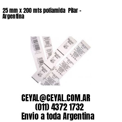 25 mm x 200 mts poliamida  Pilar – Argentina