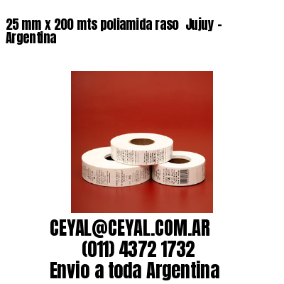 25 mm x 200 mts poliamida raso  Jujuy – Argentina