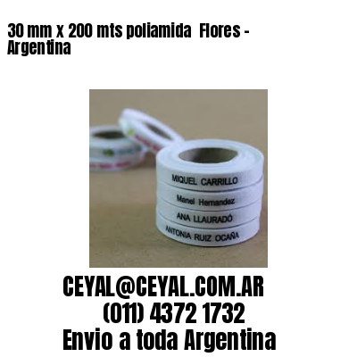 30 mm x 200 mts poliamida  Flores – Argentina