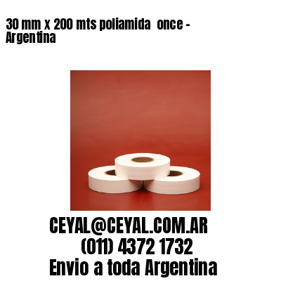 30 mm x 200 mts poliamida  once – Argentina