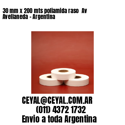 30 mm x 200 mts poliamida raso  Av Avellaneda – Argentina