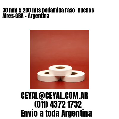 30 mm x 200 mts poliamida raso  Buenos Aires-GBA – Argentina