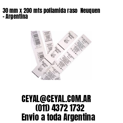 30 mm x 200 mts poliamida raso  Neuquen – Argentina