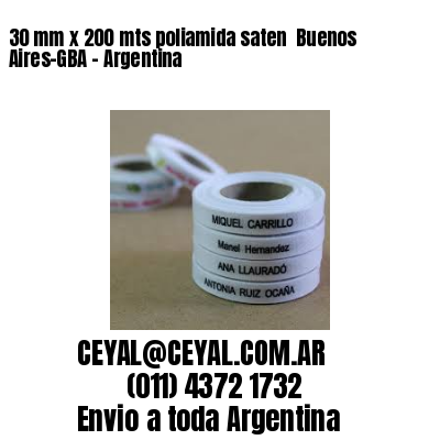 30 mm x 200 mts poliamida saten  Buenos Aires-GBA – Argentina