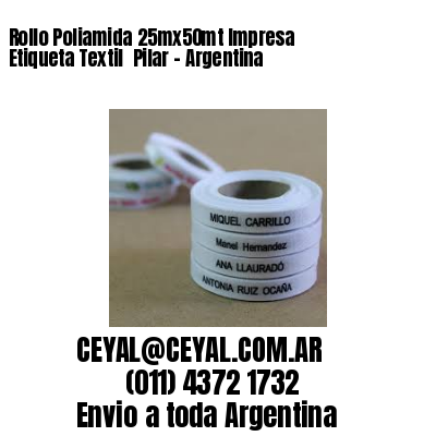Rollo Poliamida 25mx50mt Impresa Etiqueta Textil  Pilar – Argentina
