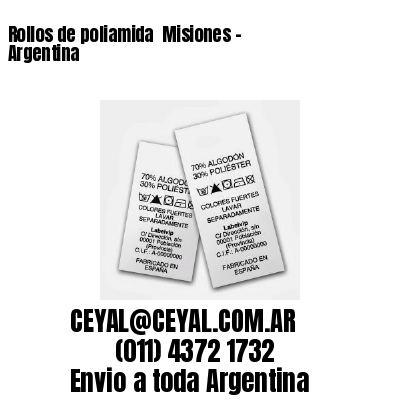 Rollos de poliamida  Misiones – Argentina