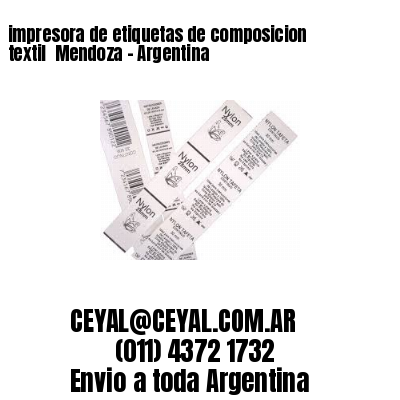 impresora de etiquetas de composicion textil  Mendoza – Argentina