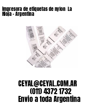 impresora de etiquetas de nylon  La Rioja – Argentina