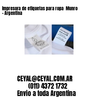 impresora de etiquetas para ropa  Munro – Argentina
