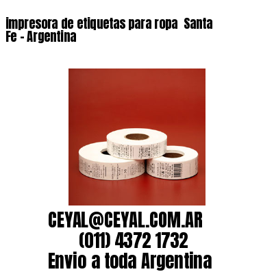 impresora de etiquetas para ropa  Santa Fe – Argentina