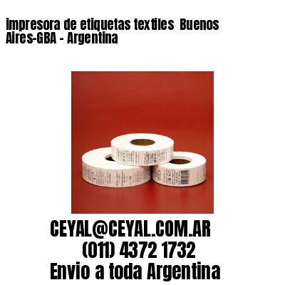 impresora de etiquetas textiles  Buenos Aires-GBA – Argentina