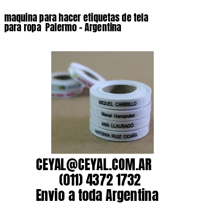 maquina para hacer etiquetas de tela para ropa  Palermo – Argentina