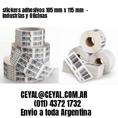 stickers adhesivos 105 mm x 115 mm  – Industrias y Oficinas