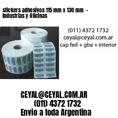 stickers adhesivos 115 mm x 130 mm  – Industrias y Oficinas
