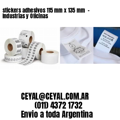 stickers adhesivos 115 mm x 135 mm  – Industrias y Oficinas