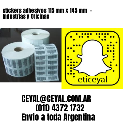 stickers adhesivos 115 mm x 145 mm  – Industrias y Oficinas