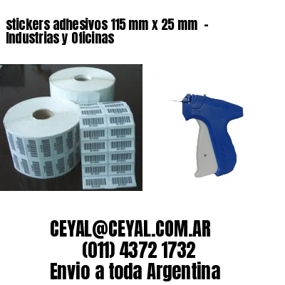 stickers adhesivos 115 mm x 25 mm  – Industrias y Oficinas