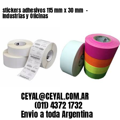 stickers adhesivos 115 mm x 30 mm  – Industrias y Oficinas