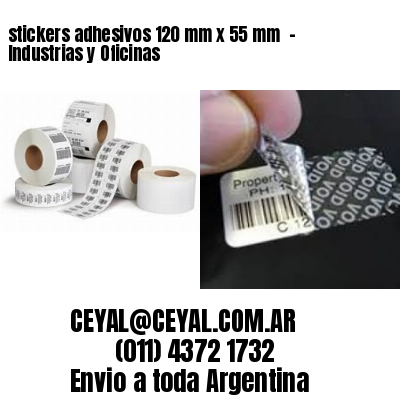 stickers adhesivos 120 mm x 55 mm  – Industrias y Oficinas