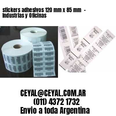stickers adhesivos 120 mm x 85 mm  – Industrias y Oficinas