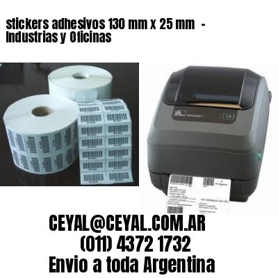 stickers adhesivos 130 mm x 25 mm  – Industrias y Oficinas