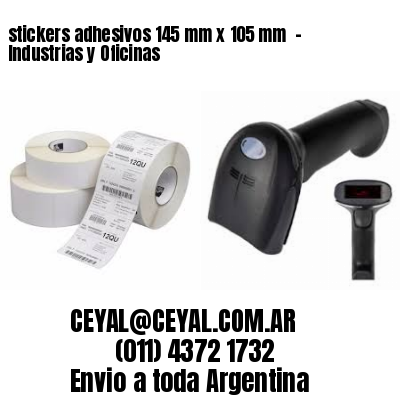 stickers adhesivos 145 mm x 105 mm  – Industrias y Oficinas