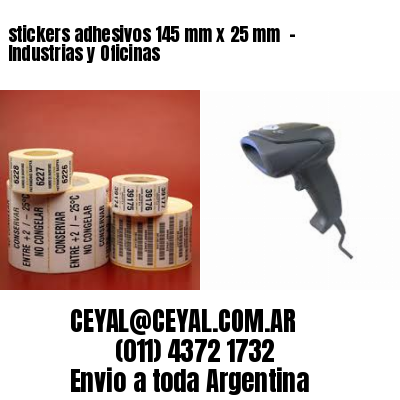 stickers adhesivos 145 mm x 25 mm  – Industrias y Oficinas
