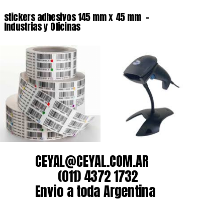 stickers adhesivos 145 mm x 45 mm  – Industrias y Oficinas