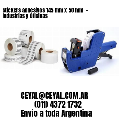 stickers adhesivos 145 mm x 50 mm  – Industrias y Oficinas