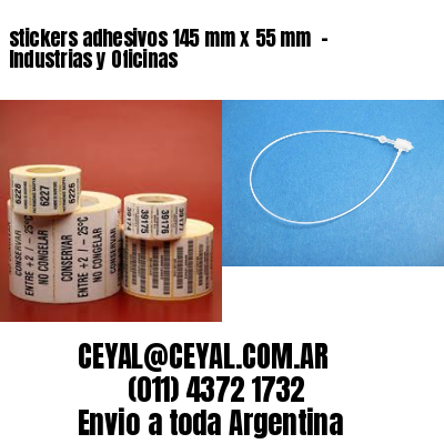 stickers adhesivos 145 mm x 55 mm  – Industrias y Oficinas