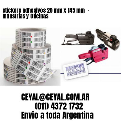 stickers adhesivos 20 mm x 145 mm  – Industrias y Oficinas