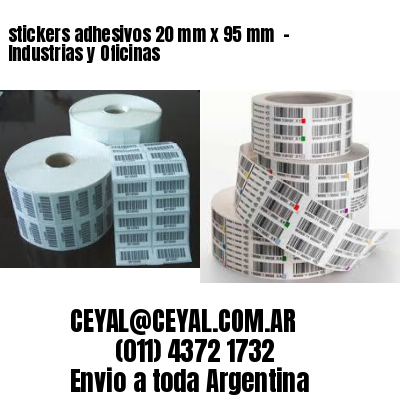 stickers adhesivos 20 mm x 95 mm  – Industrias y Oficinas