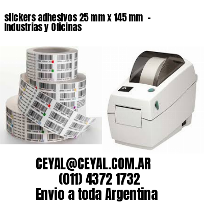 stickers adhesivos 25 mm x 145 mm  – Industrias y Oficinas