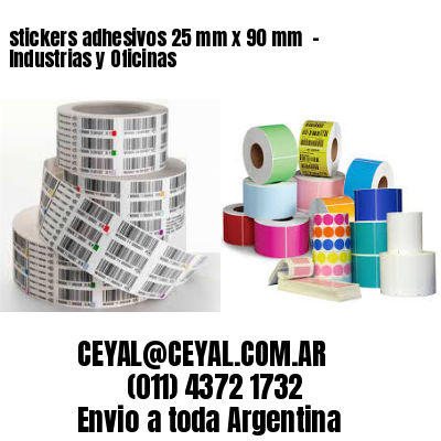 stickers adhesivos 25 mm x 90 mm  – Industrias y Oficinas